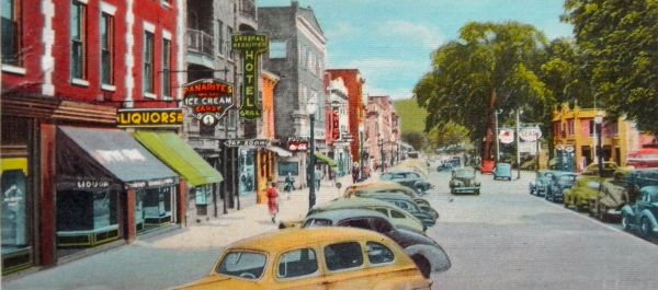 Main Street, Herkimer, NY - 1940's